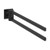 Grohe 403422431 Allure 24-in. Double Towel Bar, Black