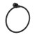 Grohe 408872430 Atrio 8-in. Towel Ring, Black