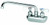 Royal Series 4-inch Center Hand Sink Faucet - 6-inch Spout