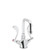 Speakman SC-7124-9 - Commander two handle lab faucet with 9-inch deep tubular swing spout rigid or swivel and 4-inch wrist blade handles