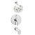 Speakman SM-1430-P Neo Pressure Balance Valve & Trim in Shower combination and Tub spout in Polished Chrome