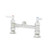 T&S Brass - B-0320-LNM - Double Pantry Rigid Base Faucet, Deck Mount, 8-inch Centers, Less Nozzle (Qty. 6)