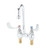 T&S Brass - B-0892-VRS - Medical Faucet, Deck Mount, Rigid Gooseneck, Aerator, Wrist Handles, Vandal Resistant
