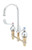 T&S Brass - B-2866-04L - Medical Faucet, Deck Mount, 12-inch Centers, Swivel Gooseneck w/Stream Reg., 4-inch Wrist Handles