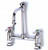 T&S Brass - BL-5715-08 - Lab Mixing Faucet, Deck Mounted, Rigid Vacuum Breaker Nozzle, Serrated Tip, 4-Arm Handles