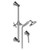 Graff G-8656-BAU Finezza DUE Slide Bar Handshower Set , 24K Brushed Gold Plated