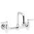 Speakman SC-5742-12 - Commander thru/back faucet with 12-inch deep tubular swing spout rigid or swivel with lever handles