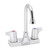 Speakman SC-3088-LD - Commander centerset faucet with 3 3/4-inch deep gooseneck rigid or swivel and wing handles
