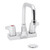 Speakman SC-3098-12 - Commander centerset faucet with 12-inch deep tubular swing spout rigid or swivel and wing handles