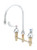 T&S Brass B-2862-VF05 - Medical Faucet, 8-inch Centers, Swivel Gooseneck, Vr 0.5 Gpm Non-Aerated, Eternas, 4-inch Wrist