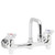 Speakman SC-5741-12 - Commander thru/back faucet with 12-inch deep tubular swing spout rigid or swivel with cross handles