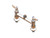 T&S Brass B-0220-EELN - 8" Deck Mount Faucet W/ 00Ee Inlets (Less Nozzle)