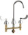 Chicago Faucets - 786-TWGN2FCABCP - Widespread Lavatory Faucet with Third Water Inlet