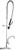 Chicago Faucets 923-LHC613AABCP Adjustable Wall Mounted Pre-Rinse Unit with Add-On Faucet