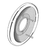 American Standard 951123-0020A - Polished Chrome Escutcheon Plate for American Standard Thermostatic Shower Valves