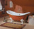 Cheviot 2150W-W - REGENCY TUB-LION FEET-PAINTED WHITE-PAINTED WHITE FEET
