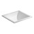 Cheviot 1179-WH SQUARE Drop-In/Undermount Basin, White Sink