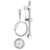Speakman SM-3480-ADA - Pressure balanced handicap shower combination includes: SM-3400 anti-scald shower valve, VS-1001 hand held shower system and S-2500 arm and flange. 
Valve body with integral stops.