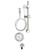 Speakman SM-3490-ADA - Pressure balanced handicap shower combination includes: SM-3400 anti-scald shower valve, VS-1001 hand held shower system, S-1554 spout and S-2500 arm and flange.  Valve body with integral stops.
