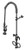 T&S Brass B-0113-B-SWV - Easyinstall Pre-Rinse, Spring Action, Single Hole Base, Flex Lines, Wall Bracket, & Swivel