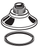 American Standard M961633-2950A - SPOUT ESCUTCHEON (CULINAIRE), SATIN