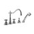 Graff G-2551-C2-AU Adley Roman Tub Set, 24K Gold Plated
