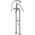 Graff G-3896-C2-SN Adley Exposed Floor-Mounted Tub Filler w/Handshower Set, Steelnox (Satin Nickel)