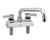 Encore KN41-4010-SE1 - 4-inch Center Deck Mount Faucet with 10-inch (254mm) Horizontal Tubular Spout and Lever Handles