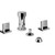 Graff G-1861-C14-PC Bidet Set, Polished Chrome