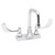 Speakman SC-3084-LD-12 - Commander centerset faucet with 12-inch deep tubular swing spout rigid or swivel and 4-inch wrist blade handles