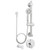 Speakman SM-1490-ADA-P Neo ADA Hand-held Shower/ Tub Combinations with Grab/Slide Bar in Polished Chrome