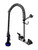 T&S Brass B-0133-B08-SWV EasyInstall Pre-Rinse: 8" Wall Mount, 1.07 gpm Spray Valve, PRSV Swivel, Wall Bracket, 1/2" NPT Female Inlet Flanges