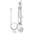 Speakman SM-6090-ADA-P Alexandria ADA Hand-held Shower/ Tub Combinations with Grab/Slide Bar in Polished Chrome