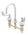 T&S Brass B-2866-05FC-QT - Medical Faucet, 8-inch C/C, 1/4 Turn Eternas, Flow Control, Plain End Swivel Gooseneck