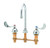 T&S Brass B-2866-QT-VF05 - Medical Faucet, 8-inch Centers, 1/4-Turn Eternas, Swivel Gooseneck, 0.5 Gpm Vr Outlet Device,