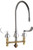 Chicago Faucets - 786-TWGN10AE3SWGCP - Widespread Lavatory Faucet with Third Water Inlet