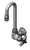 T&S Brass B-0210-132X-WS - Single Pantry Faucet, Single Hole, Wall Mount, 2-5/8-inch Swivel Gooseneck, 1.5 GPM Aerator