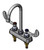T&S Brass B-1141-02A-WH4 4" Deck Mount Workboard Mixing Faucet, Swivel Gooseneck w/ 2.2 GPM Aerator, 4" Handles