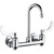 Chicago Faucets 640-GN1AE35-317YAB - Hot and Cold Water 8-inch Wall Mounted Sink Faucet with Integral Supply Stops