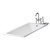Cheviot 2187-WU-FT DROP IN Cast Iron Bathtub, White Interior Tub