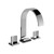 Graff G-1810-C14-BAU Sade Widespread Lavatory Faucet, 24K Brushed Gold Plated