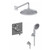 Graff G-7289-C15S-PC Contemporary Pressure Balancing Shower Set (Rough & Trim), Polished Chrome