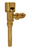 Hydrotek HB-8000C-B1-PB Battery Sensor Urinal Flush Valve, 1.0 GPF, 3/4" Stop, 3/4" Top Spud, Polished Brass