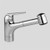 DOMO? Pull Out Kitchen Faucet with 9" Spout White