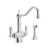 Rohl U.1570LS-APC-2 Perrin & Rowe Edwardian Two Handle Filter Kitchen Faucet With Side Spray, Polished Chrome