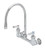 T&S Brass B-0230-134XA-CR - 8-inch Wall Mount Faucet, 1/2-inchNpt Female Inlets, Ceramas, Lever Handles & 134X-Aer