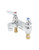 T&S Brass B-0871CR-PRISON - 4" Centerset Mixing Fct, Ceramic Cartridges, B-0199-08F-10 Vr Aerator W/1.0 Gpm Flow Tower