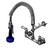 T&S Brass B-0133-CR-B8SWX - Easyinstall Pre-Rinse Unit: 8-inch Wall Mount, Cerama, 32-inch Flex Hose & Swivel B-0108, 8-inch Riser