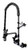 T&S Brass B-2278-A12CRCEL - Pre-Rinse, 8-inch Wall Mount Base, Vb, Wall Bracket, 44-inch Flex Hose, Low-Flow Spray Valve,