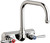 Chicago Faucets W4W-DB6AE1-369ABCP - 4" Wall Mount Washboard Sink Faucet